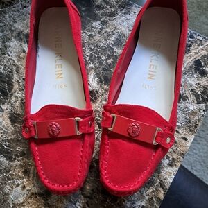 Anne Klein Women's Red Loafers